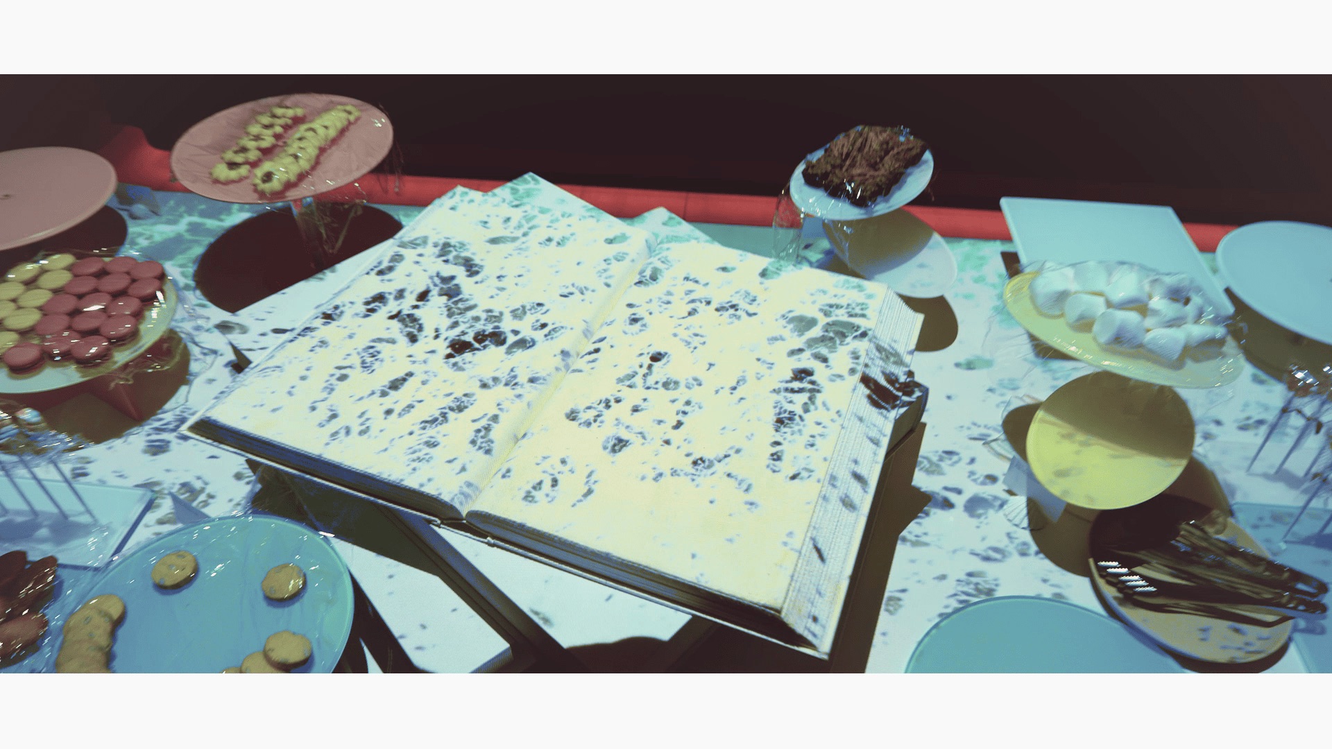 레스토랑 THE CANVAS 테이블 프로젝션 맵핑 — 2